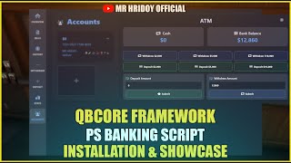 [QBCore / ESX] PS Banking Script | Fivem Free Script | Installation & Showcase 2024