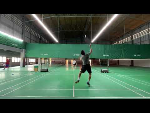 Badminton Men Single 3 Players Unnop Bee Pepe 4/03/2021