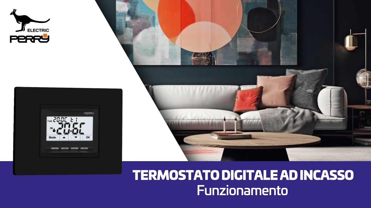 Termostato digitale ad incasso – Funzionamento