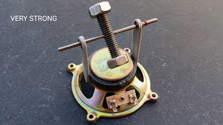 Most Powerful Brushed Motor Using Bolts And Speakers