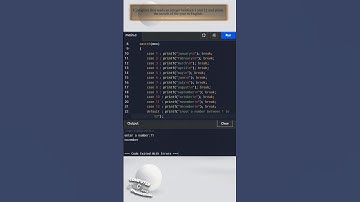 C program to read a integer between 1 and 12 and print the month of the year in English | #22program