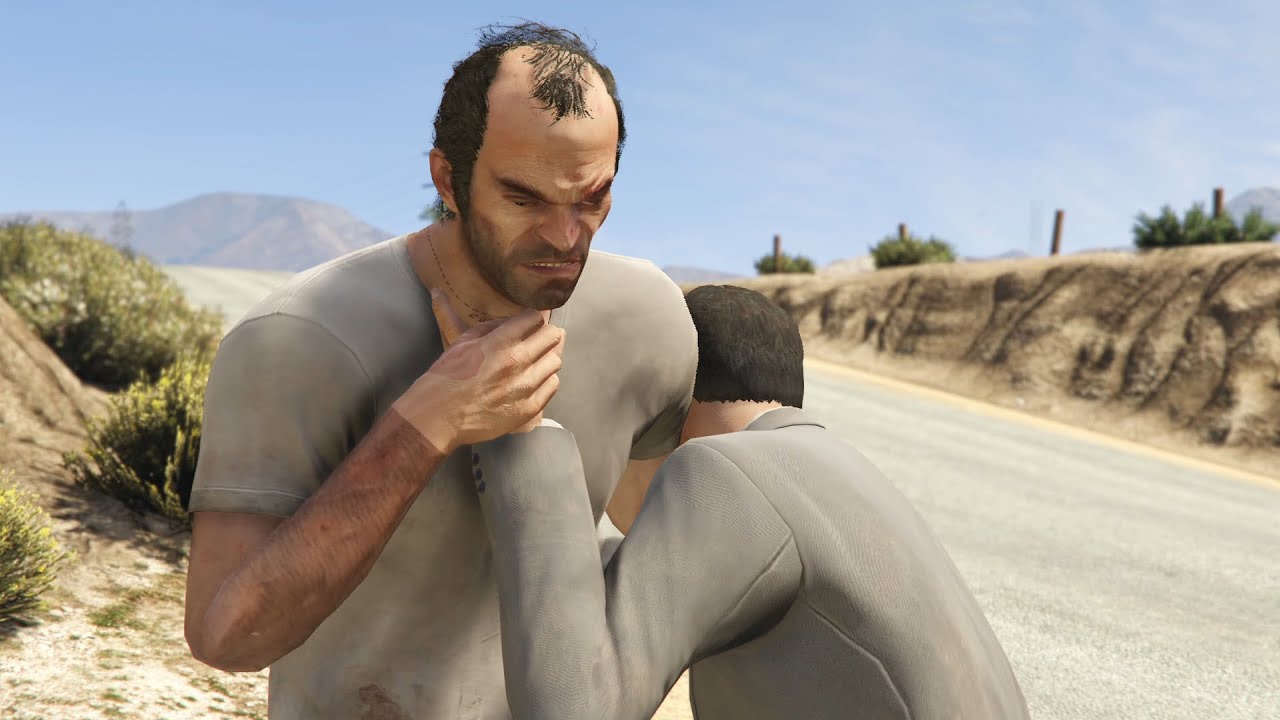 GTA 5 Michael Kills Trevor for betraying him back in north yankton