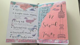 Japan & Korea travel journal flip through