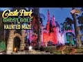 Halloween Ghost Golf and Haunted Maze at Castle Park in Riverside California