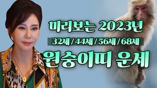 2023년 삼재띠 미리보는 원숭이띠(32세 44세 56세 68세 계묘년 원숭이띠운세)인천점집 무당언니강희