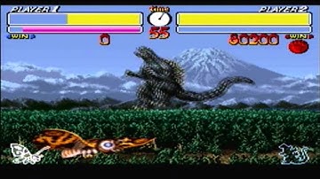 Earth easter egg (Godzilla: Kaijuu Daikessen) [SNES]