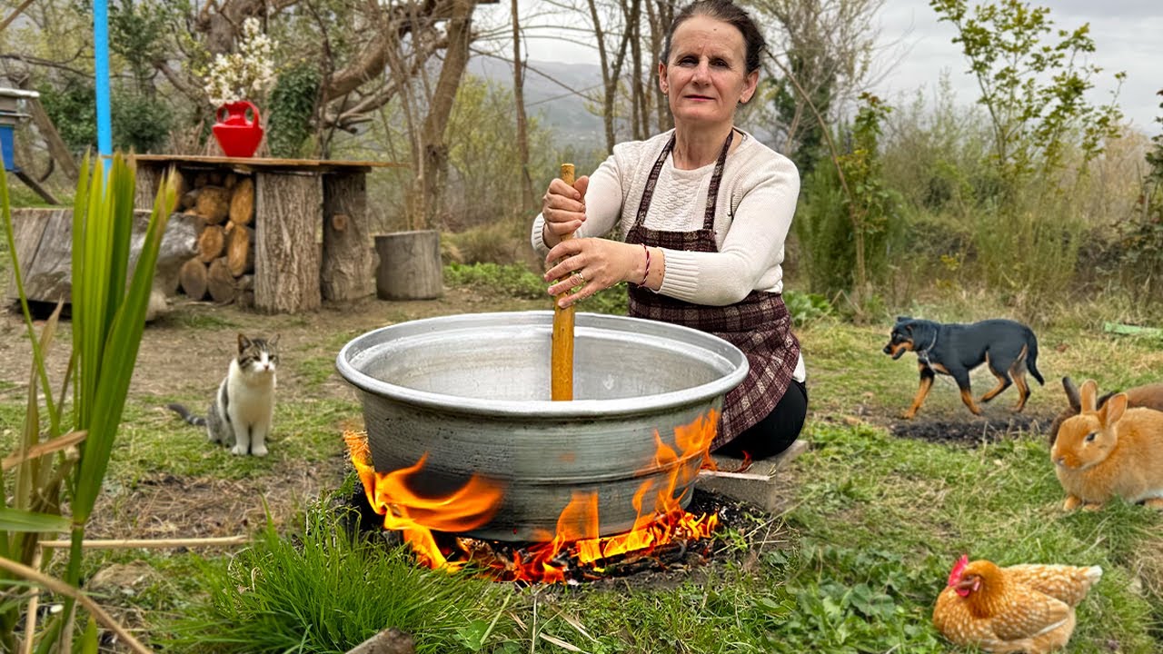 Qadr Night: Cooking Delicious Hallva! Mix of Rural Iftar Menus cooked in the Village!