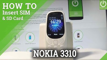 How to Insert SIM & SD Card in NOKIA 3310 2017 - Install SIM and SD
