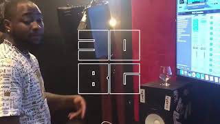 Davido in is studio