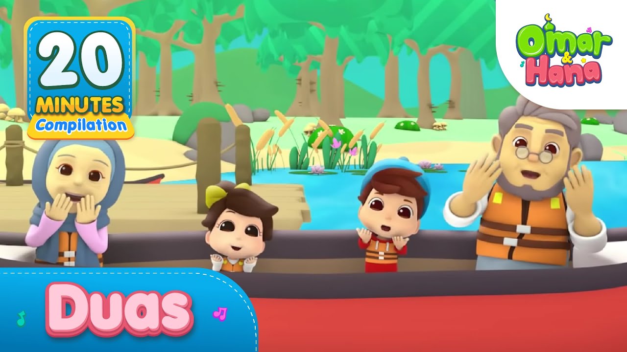 Compilation of Duas 20 Minutes | Islamic Series & Songs For Kids | Omar & Hana English