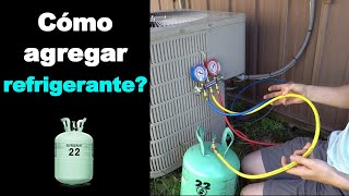 Cómo agregar refrigerante a un aire acondicionado?