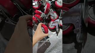 Red single axle wheel #caster #wheel #trolley #wheelie