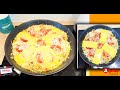 Omelette au pomme de terre bou ame jambon fromage  ndogou chez alphie cuisine