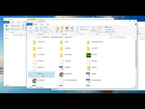 Use Windows File Explorer to connect to your FTP account