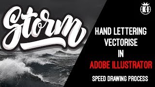 Storm. Hand Lettering Vectorization