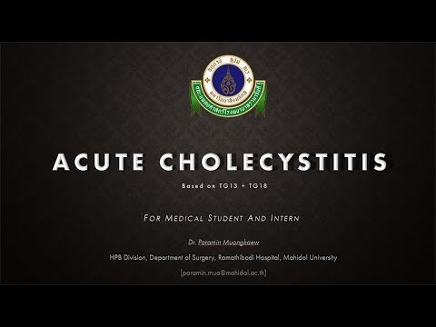 Acute cholecystitis for medical student and intern (THAI)