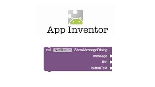 MIT AppInventor Notifiter