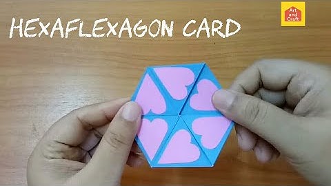 Hexaflexagon | Origami hexagon magic card | paper craft idea