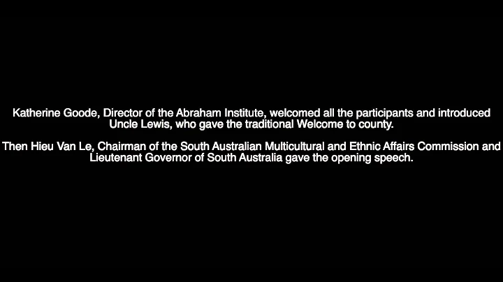 Abraham Institute Confrence: Katherine Goode, Lewi...