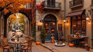 A Quiet Autumn Afternoon in an Old European Café 🍂 Soft Jazz for Relaxing screenshot 2