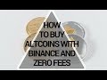 How To Buy Altcoins On Binance With No Fees Explained In 50 Seconds  Marco Diversi