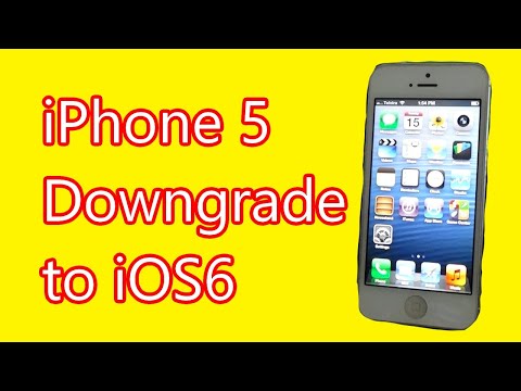 Downgrading iphone 5 to iOS 6