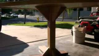 Corner Triangle Table & Benches