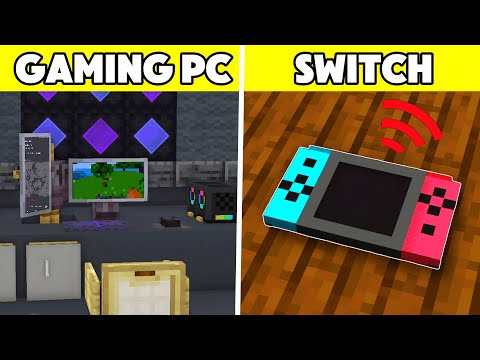 🎮 10+ Gaming Room Build Hacks in Minecraft!