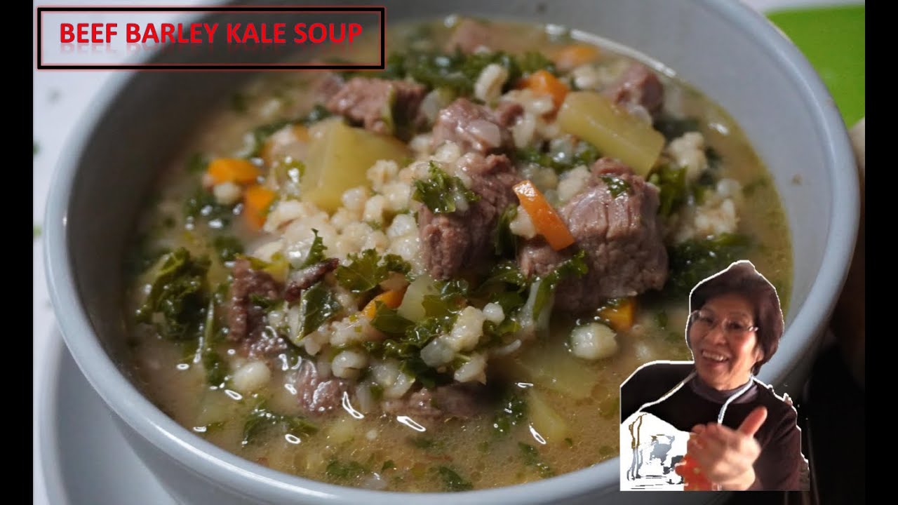 Beef Barley Kale soup A Soup to warm the soul Mama Wang's