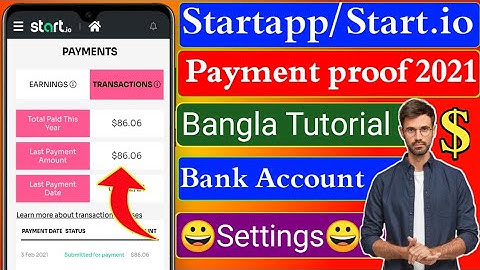 Startapp payment proof 2021।startapp payment proof bangla।Start.io payment settings।Start.io 2021।