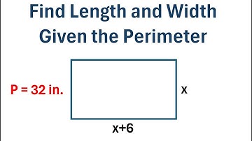 Find Length and Width of Rectangle Given Perimeter