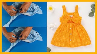 🦋 Muy fácil de cortar y coser Vestido para niñas