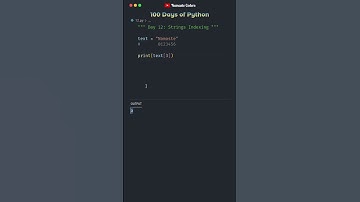 String Indexing in Python | Day 12 | 100 Days of Python #pythonprogramming #100dayschallenge
