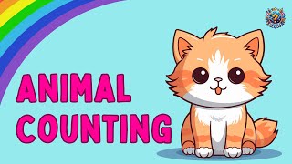 🐾 Fun Animal Counting Adventure for Kids | Learn Numbers with Amazing Animals! 🐊🦚🐇