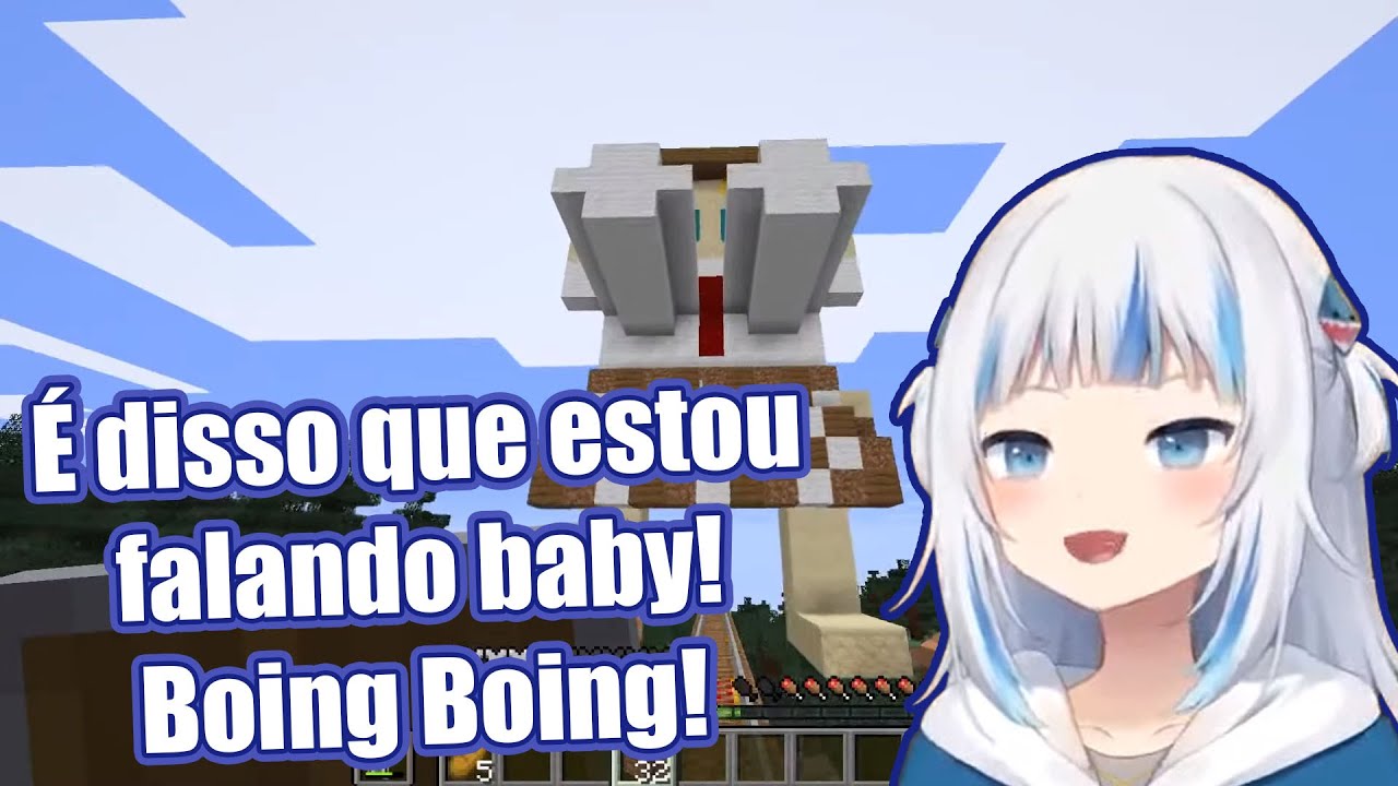 Gura coloca grandes peitos na Amelia | Legendado PT/BR