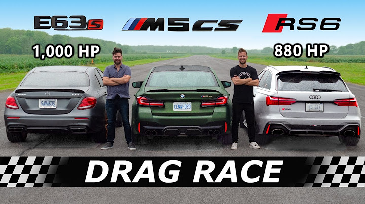 2022 BMW M5 CS vs 1000hp AMG E63S vs 880hp Audi RS6 // DRAG & ROLL RACE