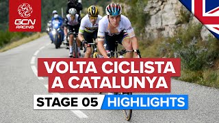 Evenepoel & Roglič Go Head-To-Head! | Volta A Catalunya 2023 Highlights - Stage 5