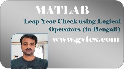 MATLAB: Leap Year Check using Logical Operators