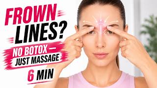 Remove FROWN LINES & Forehead Wrinkles Naturally | 6-min Daily Face Massage (No Botox) screenshot 3