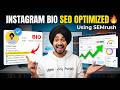 Instagram Marketing for Beginners 🔥 | How to Create an SEO Optimized Instagram Bio Using SEMrush