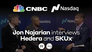 CNBC's Jon Najarian interviews Dr. Leemon Baird & SKUx's Bobby Tinsley at Nasdaq