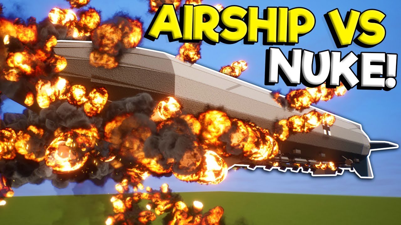 Blowing Up an Airship with a Nuke! - Brick Rigs Gameplay ...