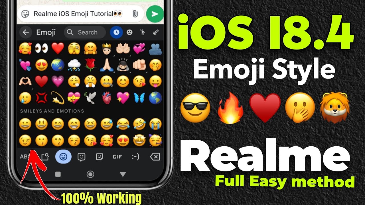 Get iOS 18.4 Emoji On Android Realme | iPhone iOS 18.4 On Realme 😱🔥