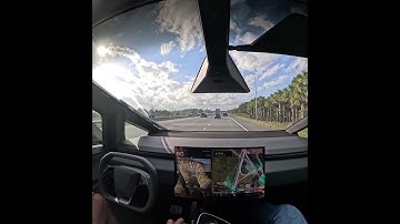Cybertruck FSD V14.2.1-Tamed Mad Max merging onto the interstate headed to Orlando area.