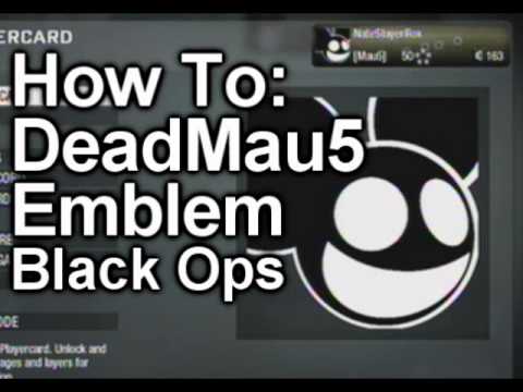 How To : Make DeadMau5 Emblem in Black Ops Tutorial