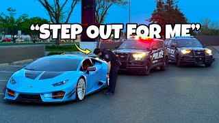 Most Hated Lamborghini Gets Pulled Over ILLEGALLY.. *GONE WRONG*