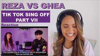 REZA - SING-OFF TIKTOK SONGS PART 7 'Purple Raincoat' vs Ghea Indrawari | REACTION!!