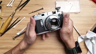 How To Remove Top Cover, Cleaning Viewfinder On Konica III Rangefinder Camera #filmphotography