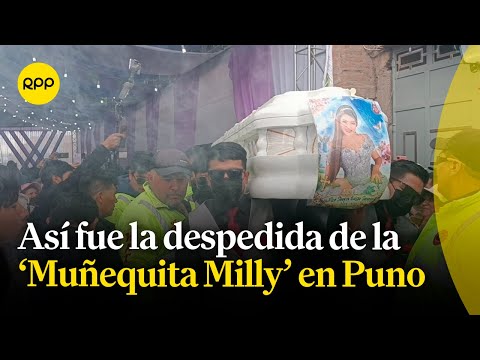 Familiares, fans y amigos dieron el último adiós a la Muñequita Milly en Puno en emotivo funeral