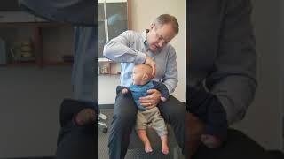 Baby loves his chiropractic adjustments with Dr Kambeitz